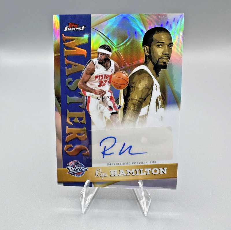 2025 Topps Finest - Rip Hamilton Masters Autograph Refractor - Detroit Pistons