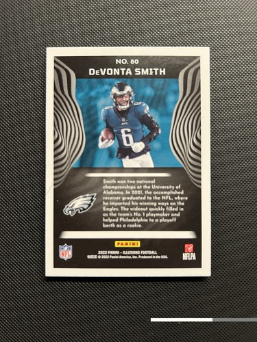 Devonta Smith Philadelphia Eagles Holo Reflective One Of One Football Card - Picture 4 of 8