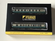 Graham Farish N Gauge 374-990 Mk1 Works Test Train Coach twin pack (weathered)