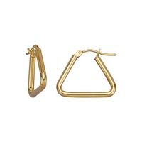 Fascination By Ellen K. Ohrschmuck Creolen Aus 375/- Gelbgold GläNzend Dreieck