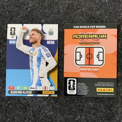 panini fifa World Cup adrenalyn xl 2026 Mac Allister Argentina 30