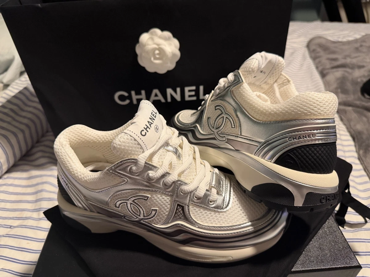 CHANEL Silver Athletic Shoes for Women for sale | eBay