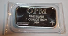 1 Troy Ounce OPM Mushroom Privy Ohio Precious Metals .999 Silver Bar