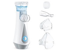 Aerosol Portatile Ultrasuoni 2 Maschere Type-C Ricaricabile Viaggio Senza Fili