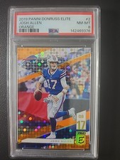 Josh Allen - 2019 Donruss Elite #2 Orange /49 - PSA 8 - POP 1 - 1 HIGHER 