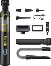 Fanttik Slim V8 Apex Car Vacuum, 4-in-1 Portable Mini Cordless Vacuum Black