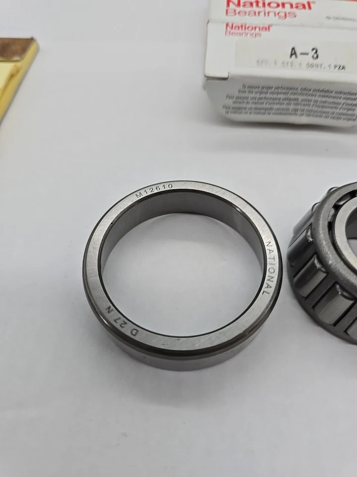 Juego de cojinetes de rueda y carreras National A-3 (M12610 M12649) Foto 2 de 4