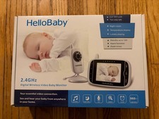 Hello Baby HB32 Monitor Camera Power Cords Works - w/ Cords, Manual - Tested