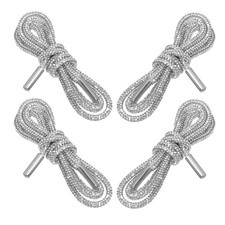 4 Pcs Shoe Laces for Sneakers Bling Glitter Shoelaces Cord Replacement