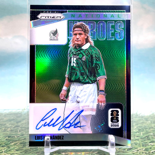 2026 Panini Prizm World Cup Luis Hernandez National Heroes Auto Black 1/1 Mexico