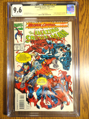Wundervoll Spider-Man #379 Bagley Authenticated Autogramm Cgc 9.6 Marvel