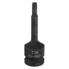 T35 Torx Bit Socket 1/2" Drive 6 Point CR-MO Star Screwdriver Socket Adapter