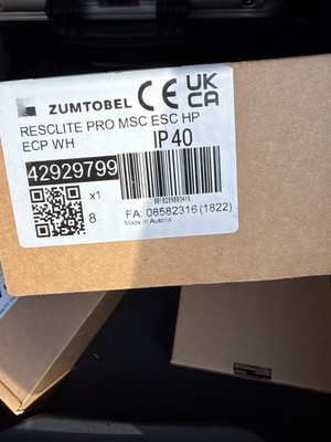Zumtobel RESCLITE PRO MSC ESC HP ECP WH Deckenleuchte IP40 42929799