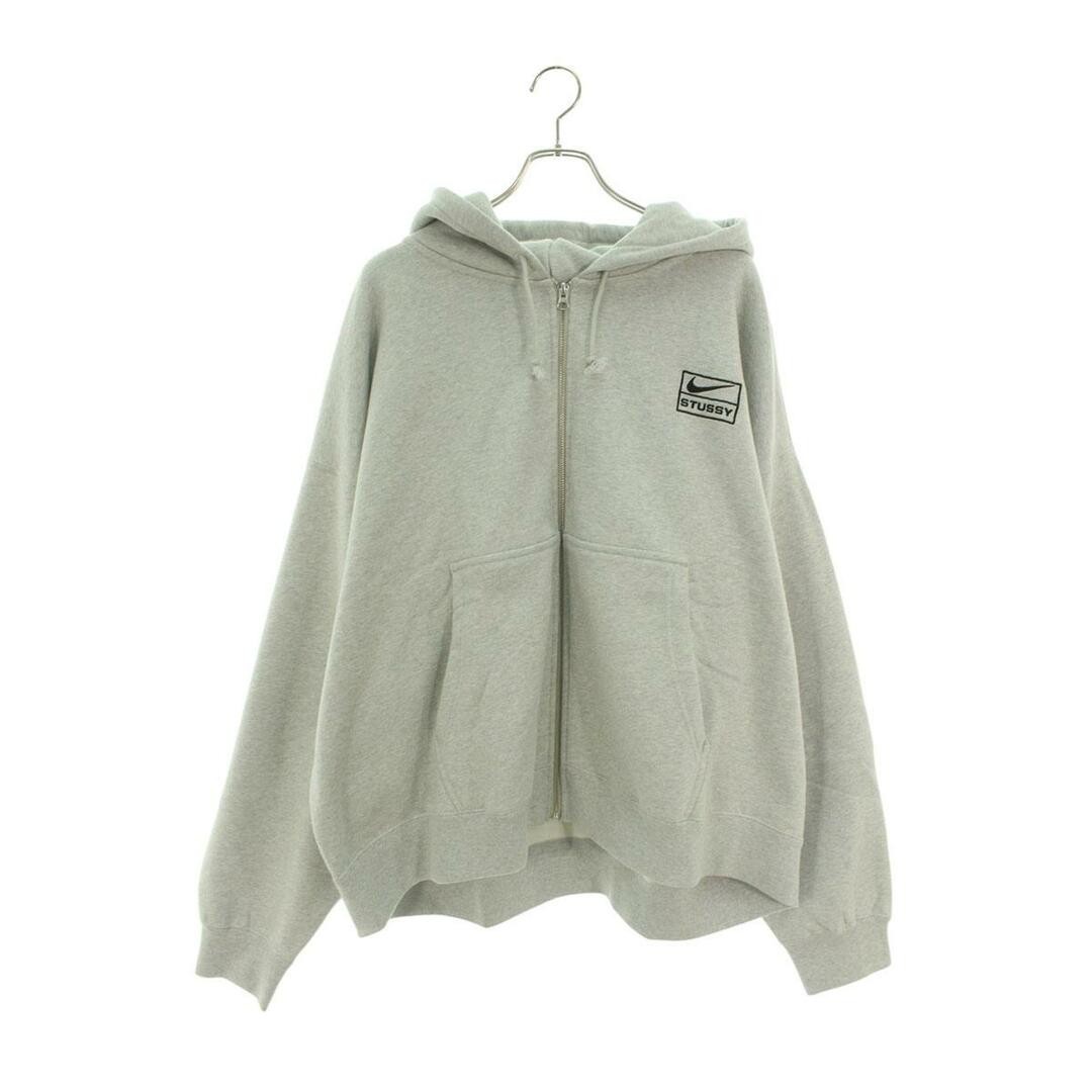 Nike x Stussy FJ9181-050 Logo Embroidered Zip Up Hoodie Mens Nike x Stussy FJ9181-050 Logo Embroidered Zip Up Hoodie Mens
