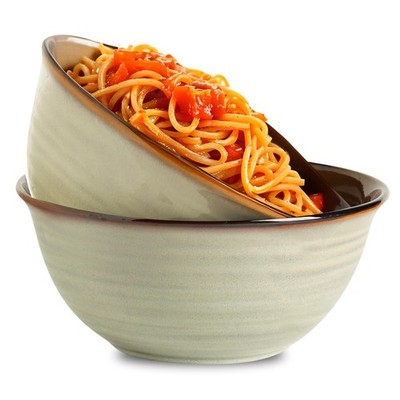 MEKY Serving Bowls, 84oz Ceramic Mixing Bowls for Salad Pasta Soup Pho Pasta Ram
