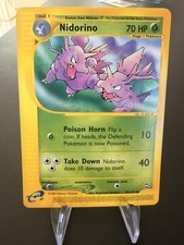 Nidorino 55/147 Aquapolis Vintage Pokemon Card Near Mint e-Reader Series WOTC NM