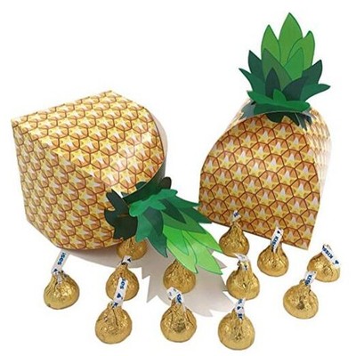  Pineapple Party Favor Boxes Large Pineapple Gifts Boxes 3D Candy Box for 