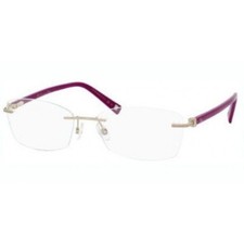 Christian Dior CD3756 YI4 Rimless Eyeglasses 54mm Gold Cyclame ? Made in Italy