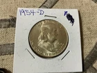 1954-D Franklin Half Dollar 90% fine silver ungraded and uncertified