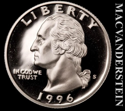 1996-S Washington Quarter Proof — photo from the most recent tracked eBay sale