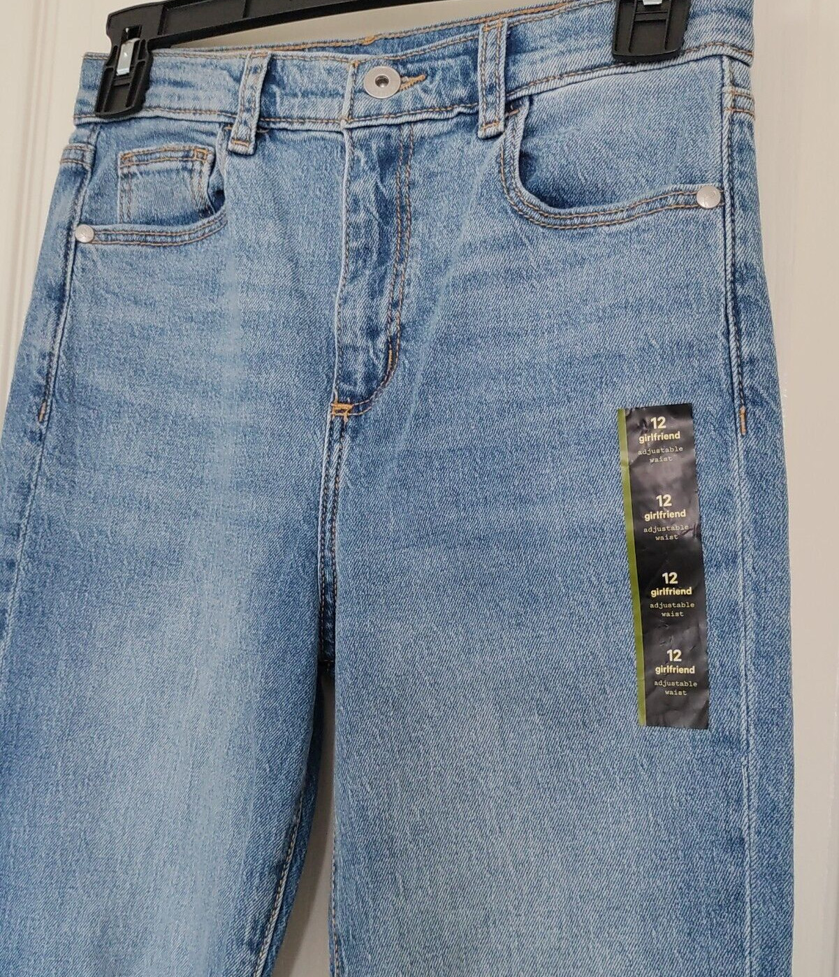 NEW GIRLS Art Class Girlfriend DISTRESSED JEANS PANTS Size 12 Adjustable Waist