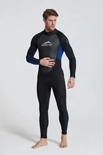 Premium Men's Wetsuits 3mm Neoprene, Diving Snorkeling Surfing Swimming Back Zip