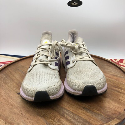 Adidas Women's UltraBoost 20 White Purple Running Sneakers Shoes Size 7  EG0762 | eBay