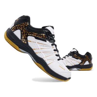 きかか様　shoes Kawasaki Badminton Shoes Unisex Indoor Sportswear Shoes White Gold