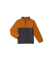 Boys Wonder Nation Quarter Zip TrailBlazer Brown Multiple Sizes Brand New 