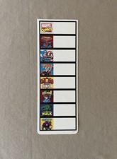 Marvel Comics Sheet Assorted 8 Paper Stickers By SandyLion Sheet Is 11  X 4  New