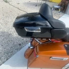 King Luggage Trunk w/ Backrest Pad Fit For Harley Touring Models 2014-26