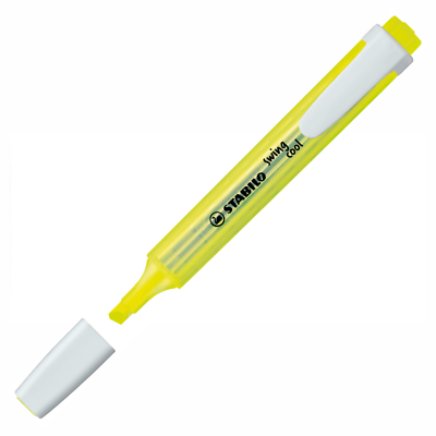 STABILO Swing Cool Highlighters - Pack Of 10 NatureColors (Green Earth Tones), Chisel Tip 1mm & 4mm