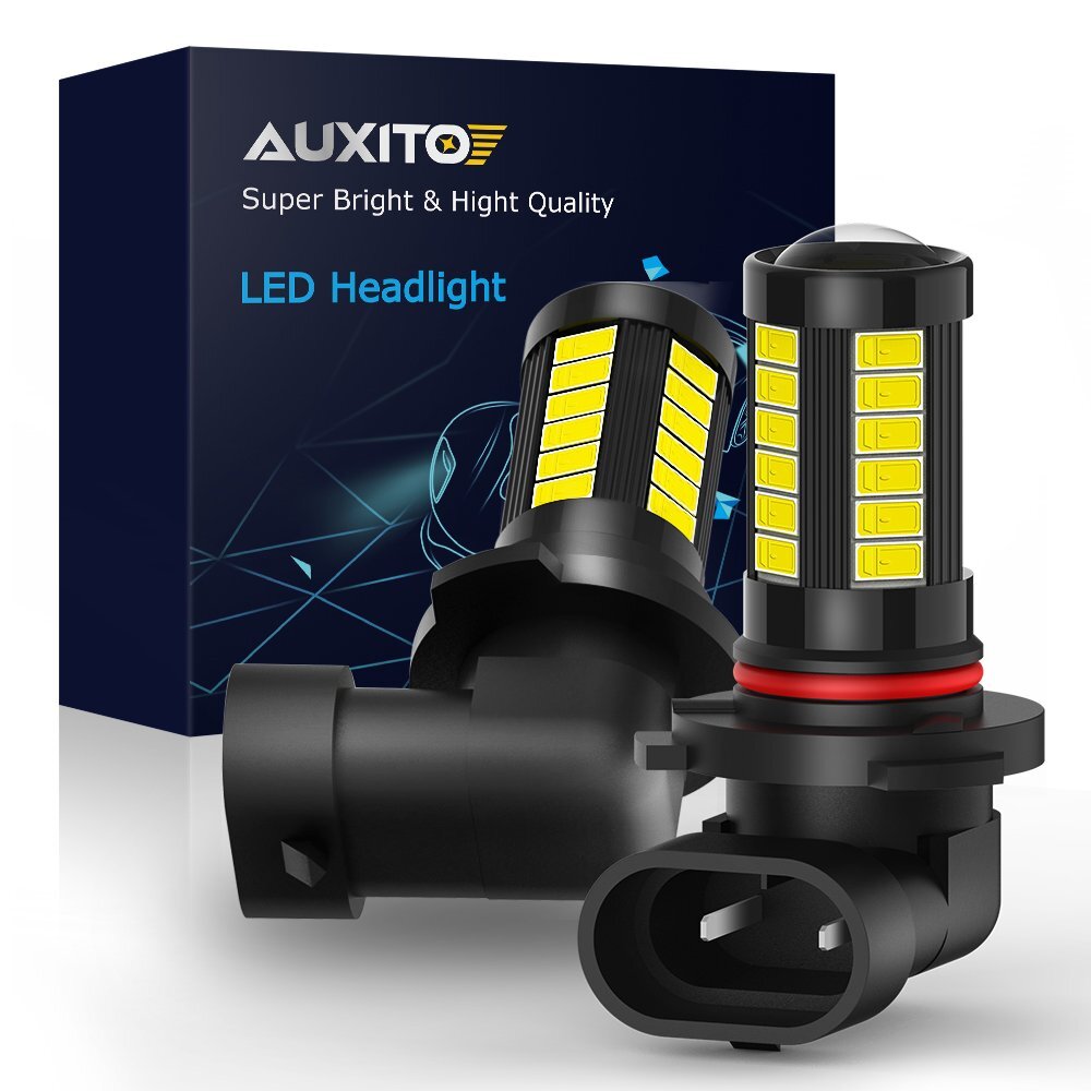 AUXITO 9145 9140 H10 LED Fog Driving Light Bulb Clear White 2000LM 6000K 5630SMD