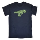 Funny Kids Childrens T-Shirt tee TShirt - Trex Bones Dnosaur Glow In The Dark