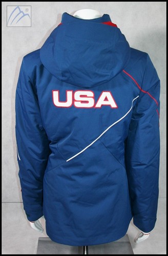 SPYDER USST USA US SKI OLYMPIC TEAM OFFICIAL ISSUE SOCHI 2014 JACKET WOMENS 8 - Picture 3 of 6