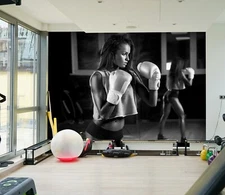 3D Beauty Boxing G16419 Wallpaper Wall Murals Removable Self-adhesive Honey