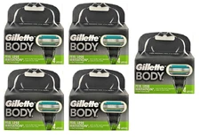 Gillette Body Razor Refill Cartridges, Less Irritation, 20 Cartridges