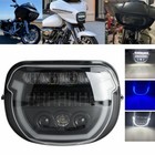 LED Headlight Projector Assembly W/DRL Hi/Lo Beam For Harley Street Glide FLHX