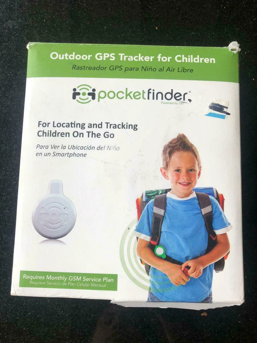 Pocket Finder Outdoor GPS Tracker for Children Seniors Pets White