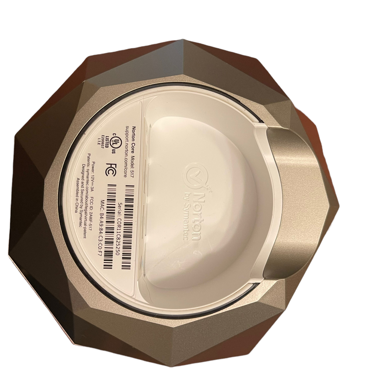 NORTON CORE Secure High Performance WiFi Router Model: 517 Titanium Gold In Box!