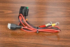 OEM ICOM DOUBLE FUSED 13.8 VOLT DC POWER CORD - 3 FOOT LONG