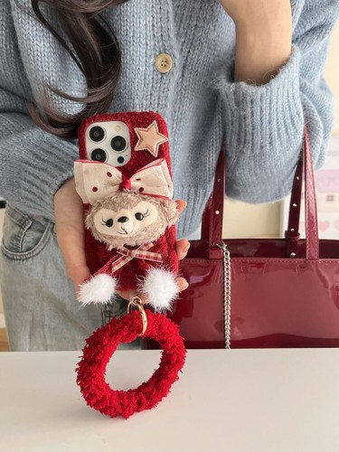 Bär Bear Plüsch Figur Für iPhone 13 14 15 16 Case Hülle Schutzhülle + Handy Band - 第 8/16 張圖片