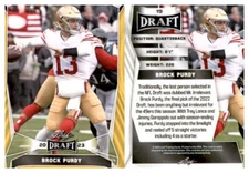 2023 LEAF DRAFT PICK FOOTBALL YELLOW/GOLD - YOU PICK #1 - #100 * FREE SHIP *