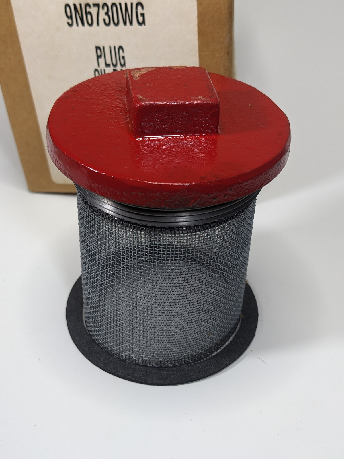 9N6730 Oil Pan Drain Plug w/ Screen & Gasket USA MADE Ford 9N 8N NAA