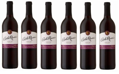 6 Flaschen Carlo Rossi Sweet Red Rotwein a 0,75 L 9 % vol. rot süß