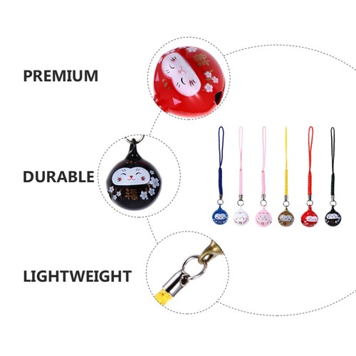 6Pcs Multipurpose Cat Mobile Phone Chain Pendant Bag Hanging Decor - Zdjęcie 2 z 12