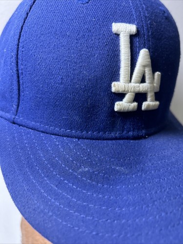 Mens New Era MLB Authentic Collection LA Dodgers Fitted Hat Cap SZ: 7 BLUE - Picture 2 of 9