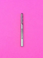 CARBIDE END MILL 1/8" DIAMETER 4 FLUTE BALL NOSE RHS RHC STANDARD HELIX USA MADE