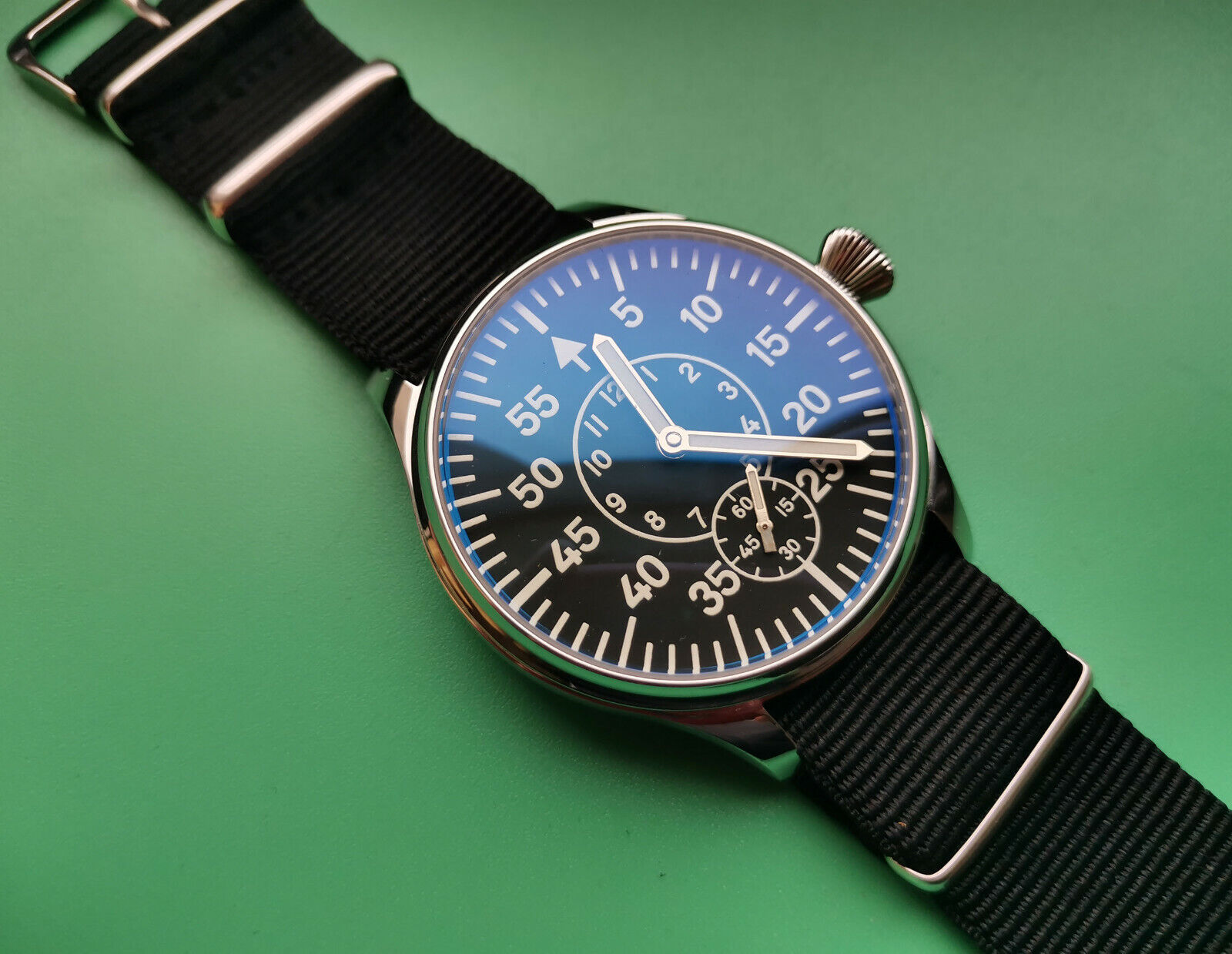 ETA Unitas 6498 Military Wristwatch