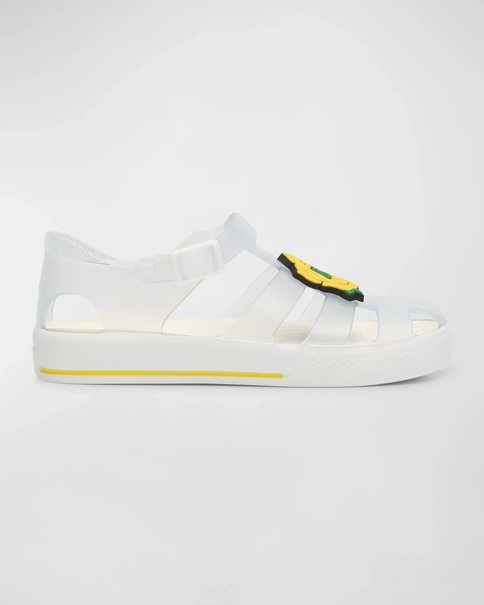 Dolce&Gabbana NWT Girl's DG Logo Jelly Sandals (Sizd 12 Toddler)